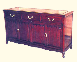 60  inch French style Rosewood buffet