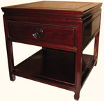 Solid Rosewood plain Ming style end table
