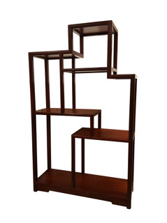 Rosewood Oriental Ming Bookcase