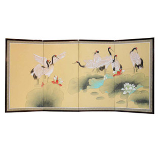 Chinese Watercolor Silk Screen