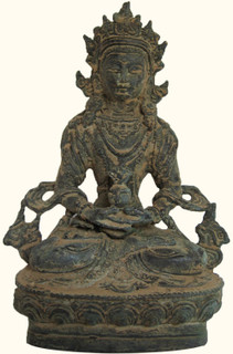 Finely Detailed Chinese Bronze Buddhist statuette