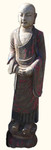Marble Painted Standing monk