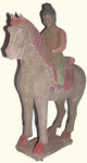 15 inch tall Han dynasty style horse