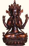 SALE  19 inch tall Bronze  Four Arms Shiva