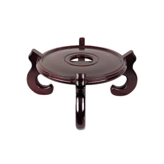 Dark Mahogany Color 4-Legged Oriental Fish Bowl Planter Stand
