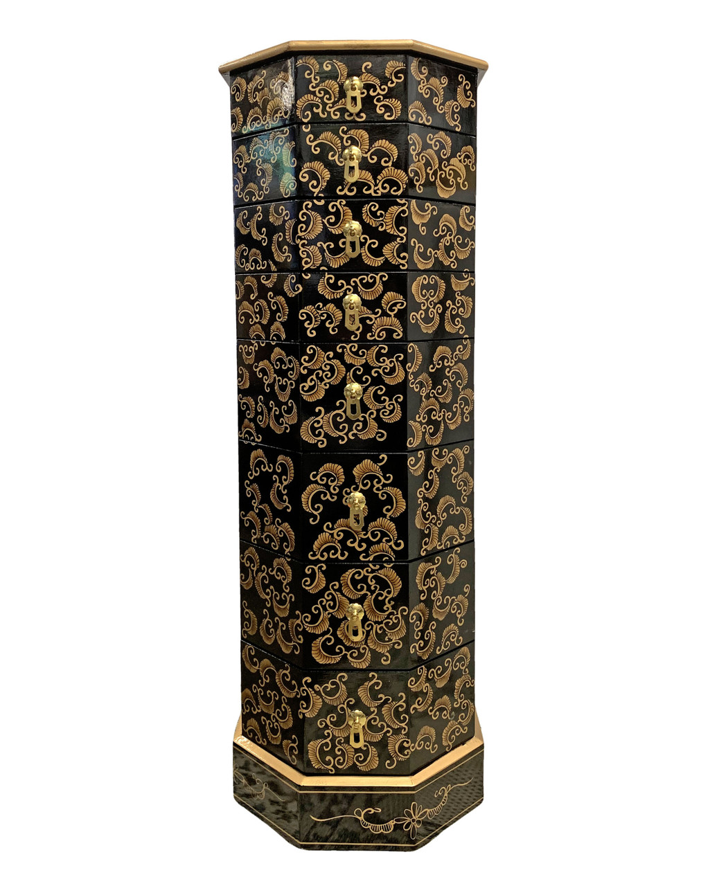 Oriental Furniture Warehouse Oriental Pedestal Stand with Door