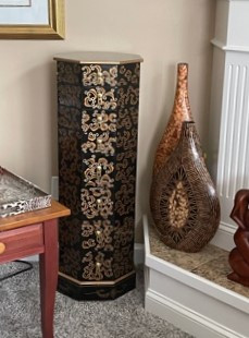 Oriental Furniture Warehouse Oriental Pedestal Stand with Door