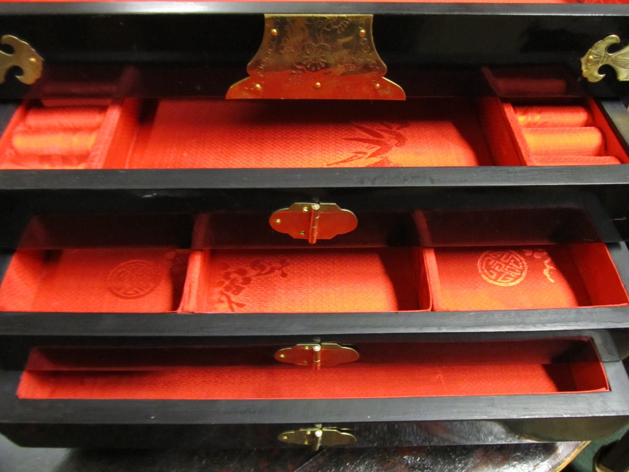 Oriental Furniture Warehouse Chinese Jewelry Box with mother of