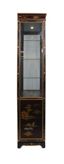 Oriental Curio Hand Painted 24" Wide