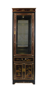 Oriental Curio Hand Painted 24" Wide