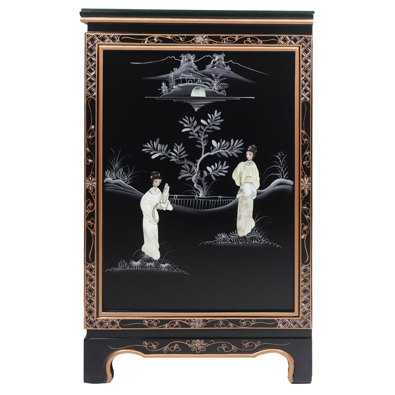 Oriental Furniture Warehouse Black Lacquered Oriental
