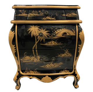 Oriental Furniture Warehouse Chinese Antique End Table With Hidden