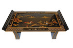 42  inch wide Oriental coffee table with wing top
