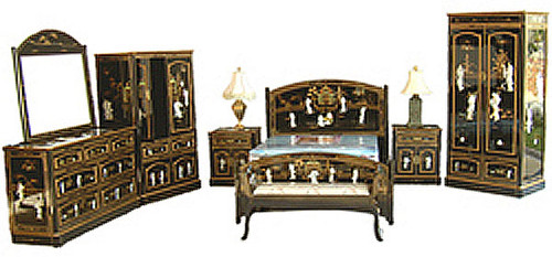 black oriental bedroom furniture