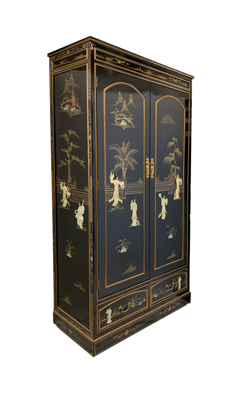 Traditional Korean Mother-of-pearl work Lacquered Dresser (螺鈿鏡台)