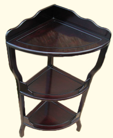 Oriental Furniture Warehouse Asian Corner Shelf in Ming