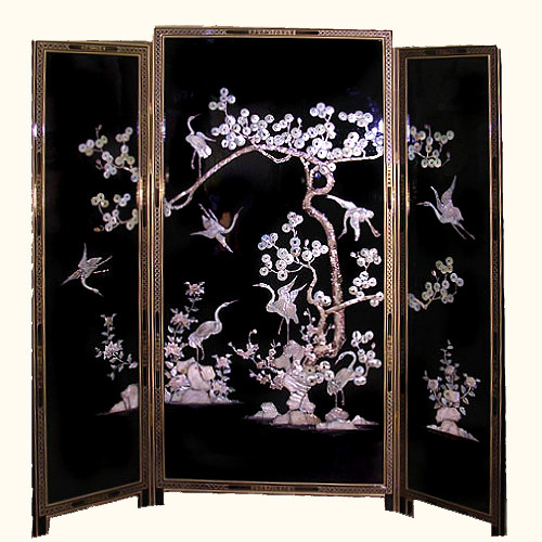 Oriental Furniture Warehouse Lacquer painted screen Asian