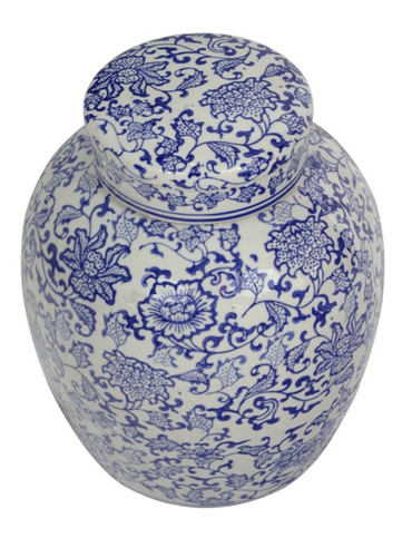 Oriental Blue and White Radish Jar