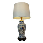 Chinese blue and white porcelain lamp
