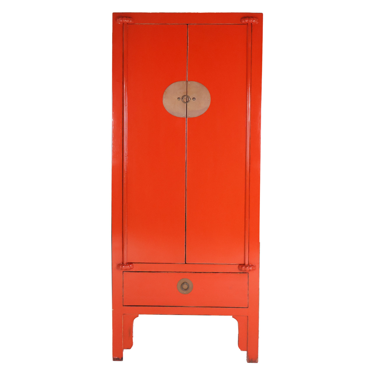 Oriental Furniture Warehouse Oriental Wedding Chest with Big Brass