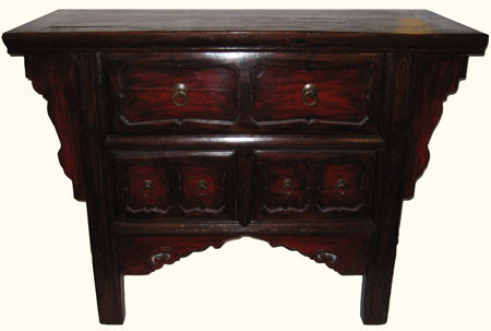 Chinese antique elmwood cabinet