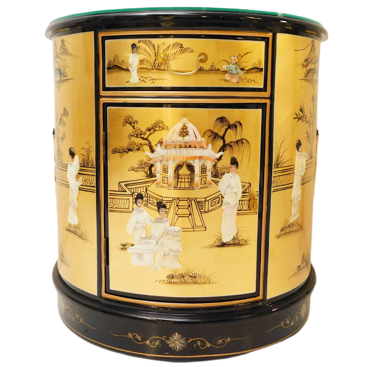 【阿源】漆・高台 【AYuan】 Lacquer Plate or Dish Chinese Vintage Lacquer Altar Table. – Kuraya