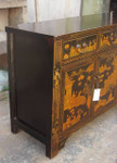 Chinese Black Lacquer Painted Buffet