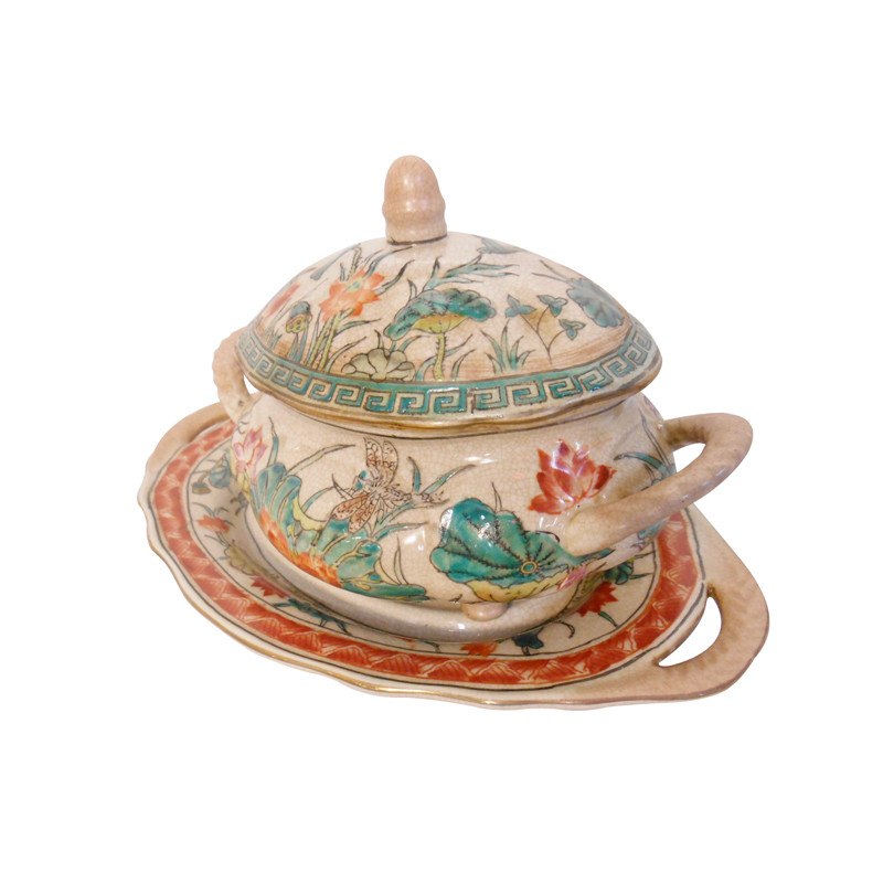 Chinese Soup Tureen Chinoiserie Chic Grand Millennial Asian 