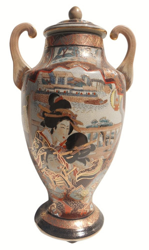 oriental porcelain wine jar