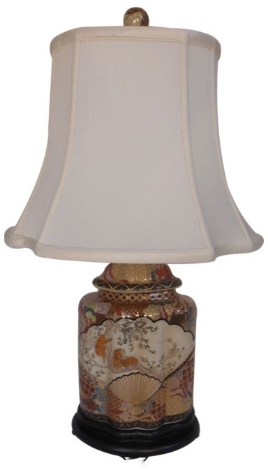 Oriental Furniture Warehouse Lamp in Chinese Gold and Copper