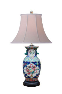 Chinese Porcelain Table Lamp Three Way Switch