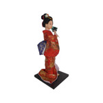 Asian Doll with Umbrella by Oriental Furnishings