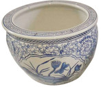 Blue and White Oriental Planter
