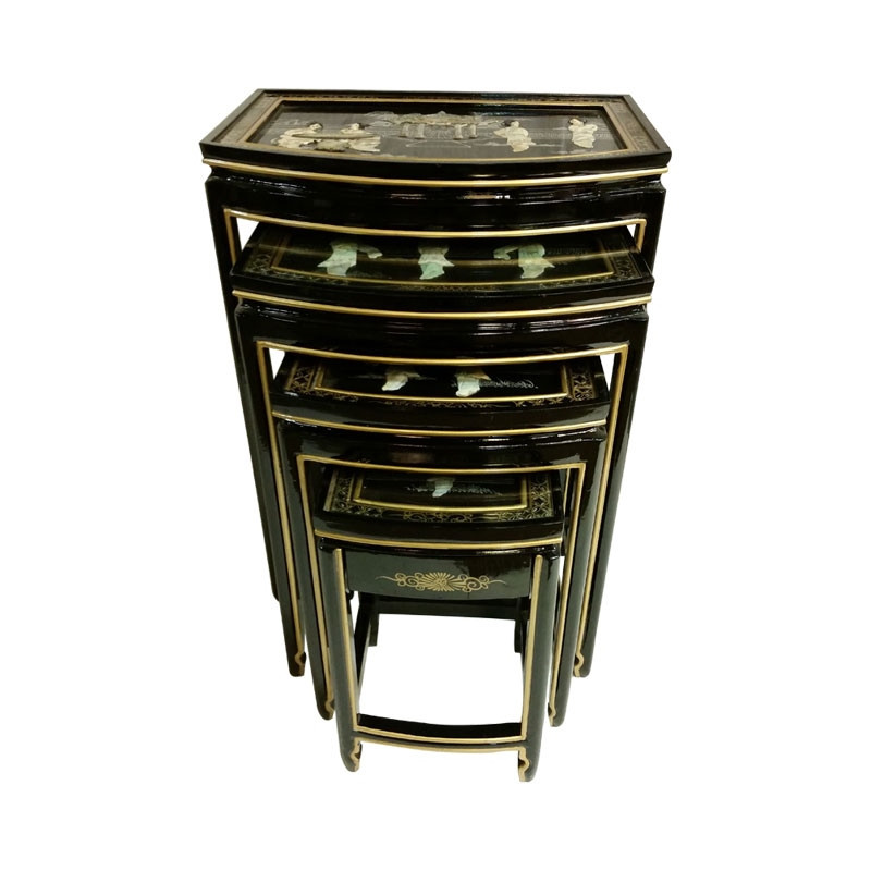 激レア))終売品！！octability Flat Table ate Oriental Furniture Warehouse Nesting Tables ,Oriental hand