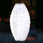 White 15" Oval/Oblong Nylon Lantern