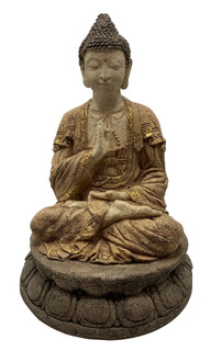 19" H. Buddha Garden Statue Giving Blessing