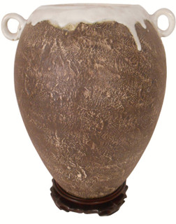 10"H. Earthen Porcelain Vase