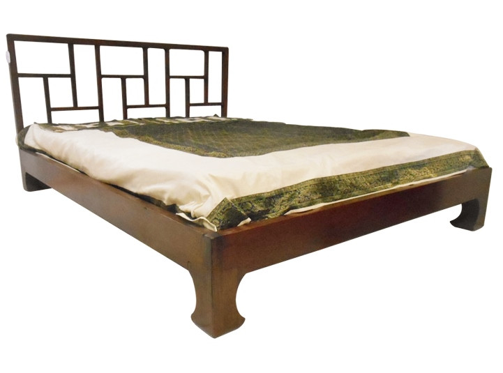 Queen Size Bed in Oriental Carved Design in Solid Wood Bed Room - Oriental  Furniture Warehouse: Chinese & Asian Styles