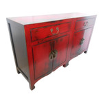 China red lacquer entertainment cabinet