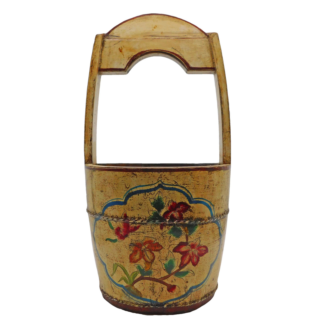 Antique hot Asian style duck water bucket..