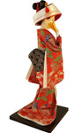 Oriental Silk Doll Orange Kimono