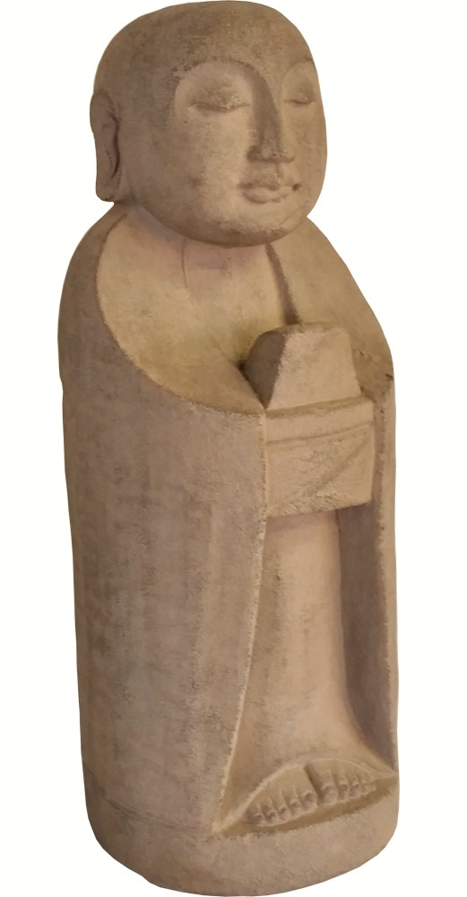 Statue Of Asian Style Budda In Stone For Garden 15 H Oriental