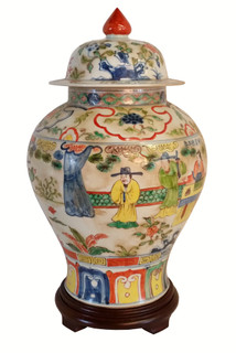 Chinese Jar in Famille Vert Style