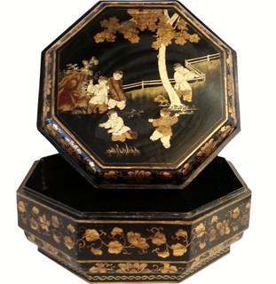Gold Oriental Furniture Adorlee Jewelry Box