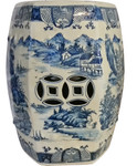 Asian Hexagonal Ceramic Blue and White Garden Stool
PBWS6Z17AD