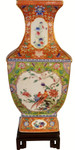Chinese Square Porcelain Vase