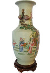 Chinese porcelain peach handle vase