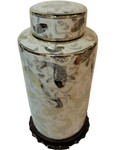 Porcelain Canister with Flowing Waters