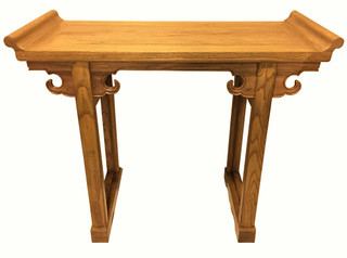 Elmwood Altar Table in Light Honey Color