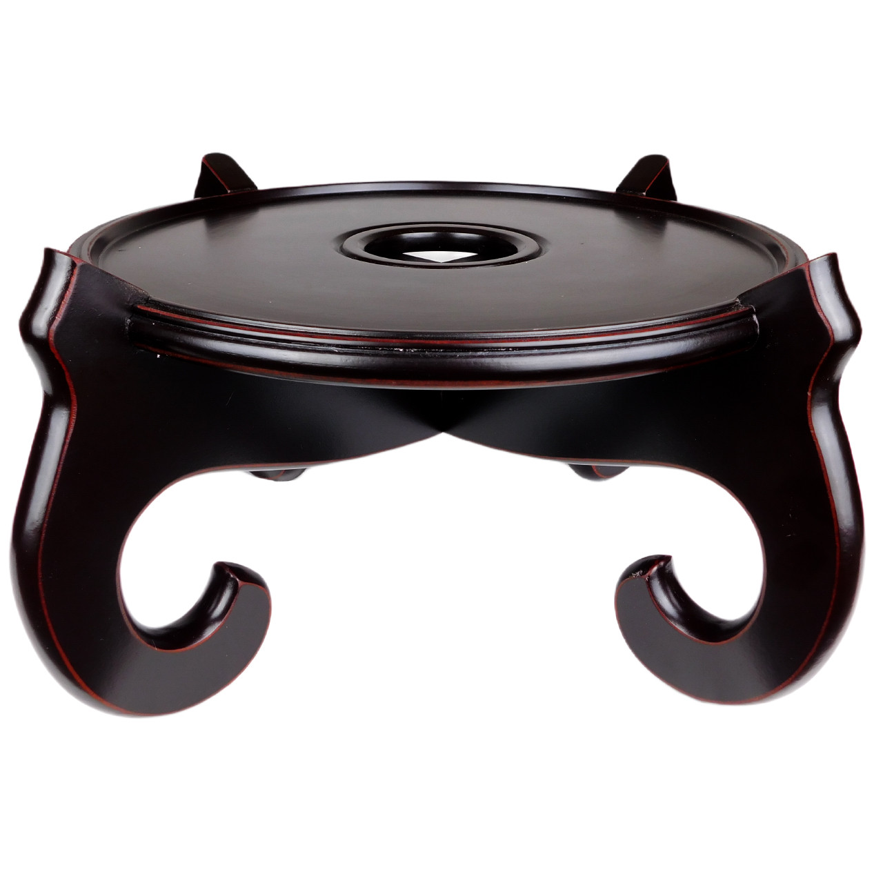 Oriental Furniture Warehouse Black Mahogany Chinese Fish Bowl